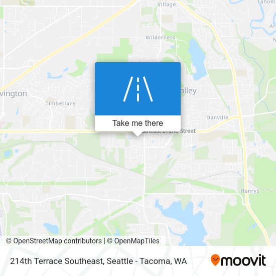 214th Terrace Southeast map