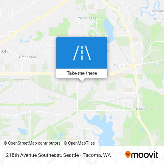 218th Avenue Southeast map