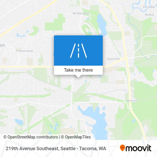 Mapa de 219th Avenue Southeast
