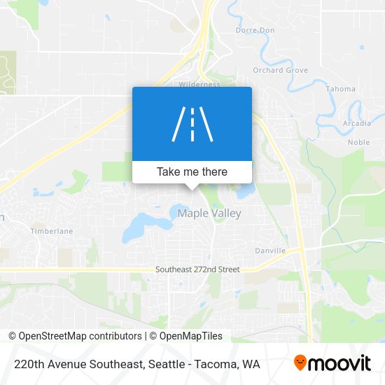 Mapa de 220th Avenue Southeast