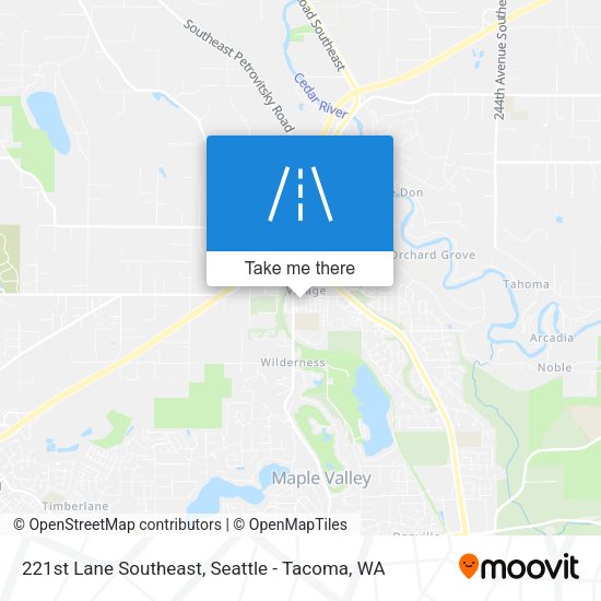 221st Lane Southeast map