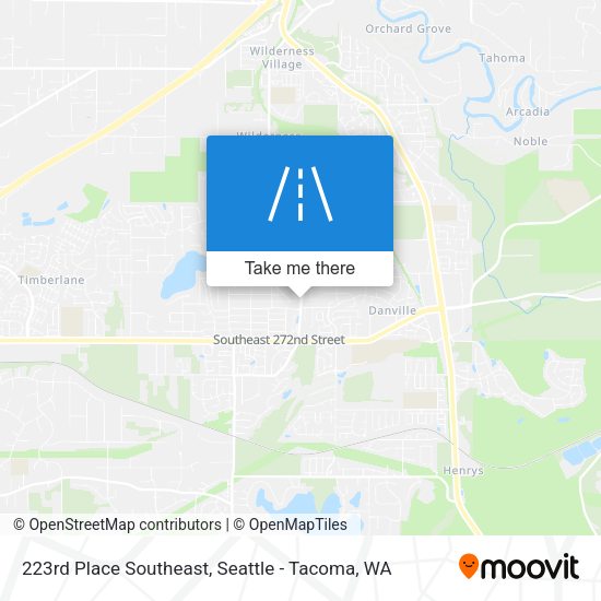 Mapa de 223rd Place Southeast
