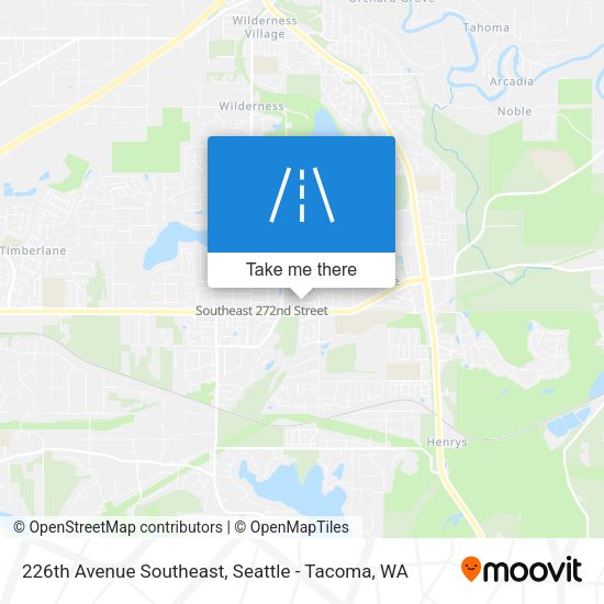 226th Avenue Southeast map