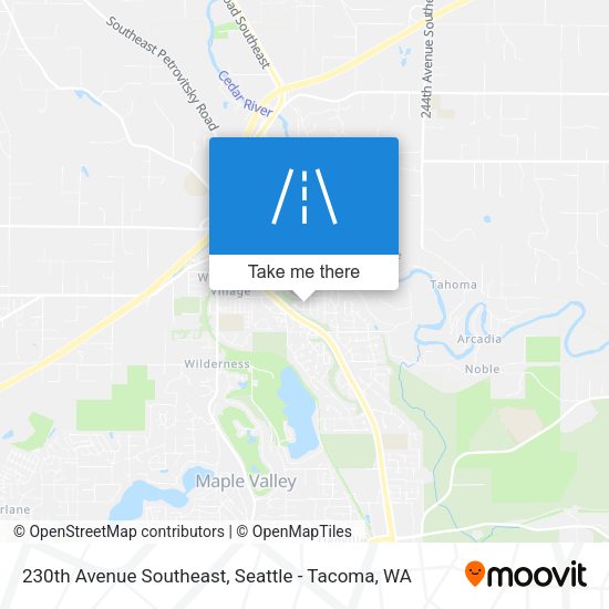 Mapa de 230th Avenue Southeast