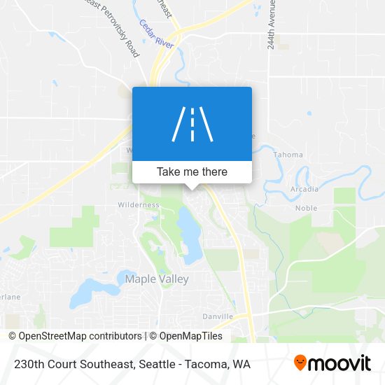 Mapa de 230th Court Southeast