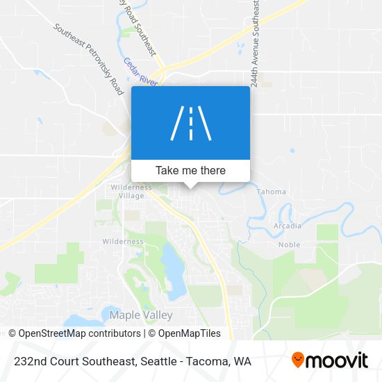 232nd Court Southeast map