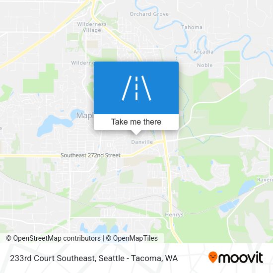 233rd Court Southeast map