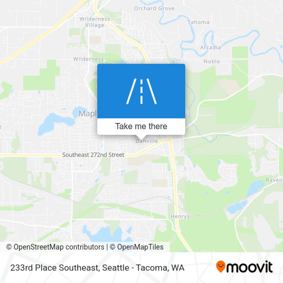 Mapa de 233rd Place Southeast
