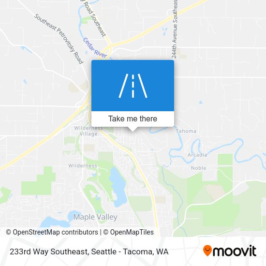 233rd Way Southeast map