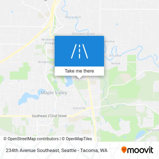 Mapa de 234th Avenue Southeast