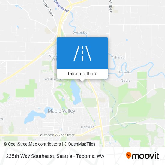 235th Way Southeast map