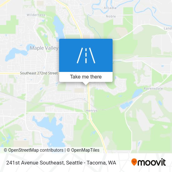241st Avenue Southeast map