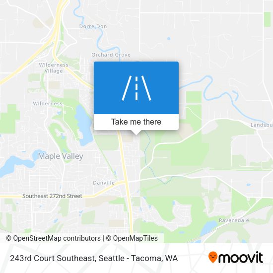 243rd Court Southeast map