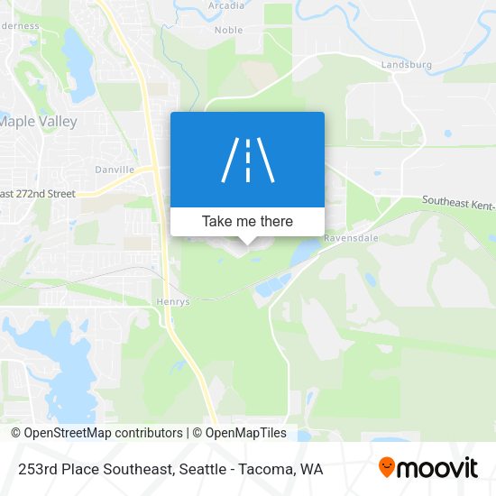 Mapa de 253rd Place Southeast