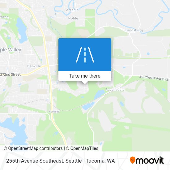 255th Avenue Southeast map