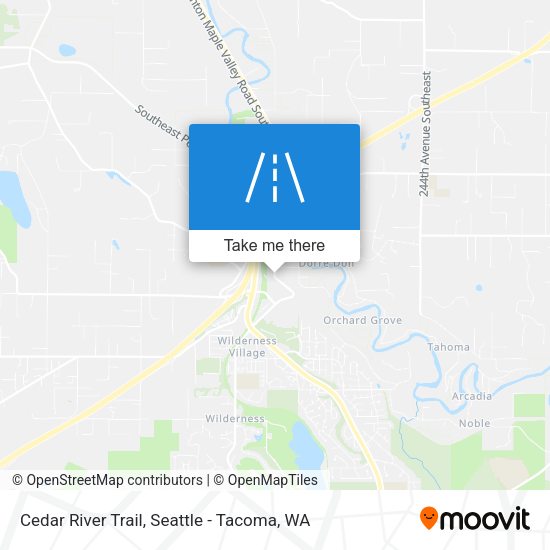 Mapa de Cedar River Trail