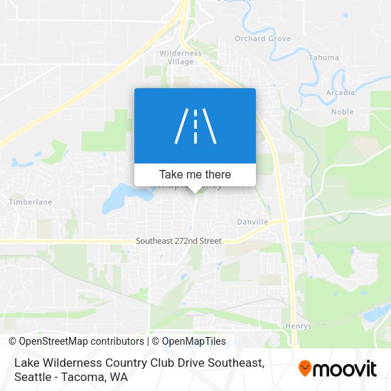 Lake Wilderness Country Club Drive Southeast map