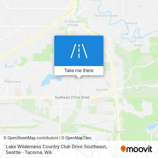 Lake Wilderness Country Club Drive Southeast map
