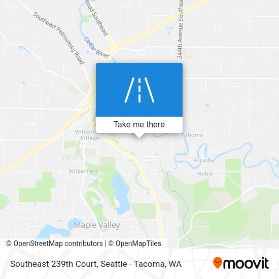 Mapa de Southeast 239th Court