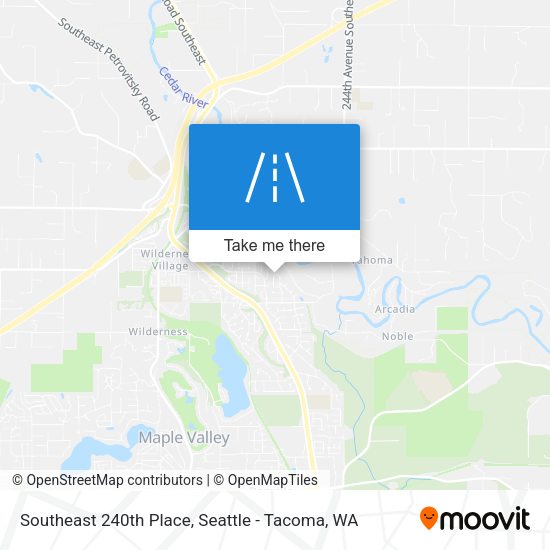 Southeast 240th Place map