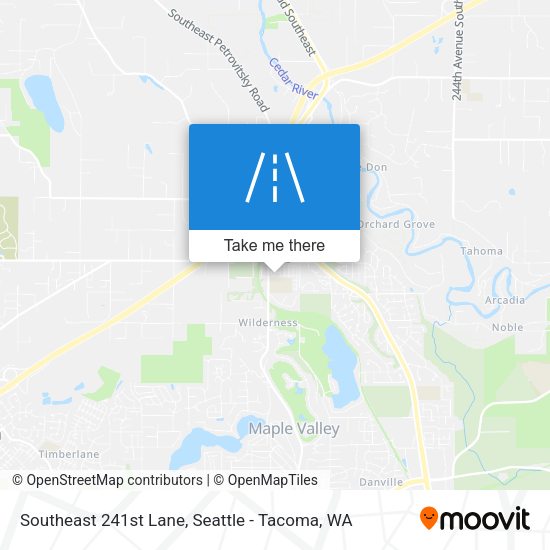 Southeast 241st Lane map