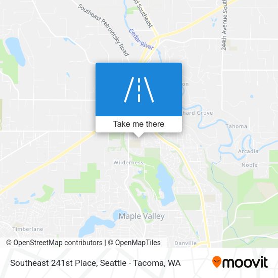Southeast 241st Place map
