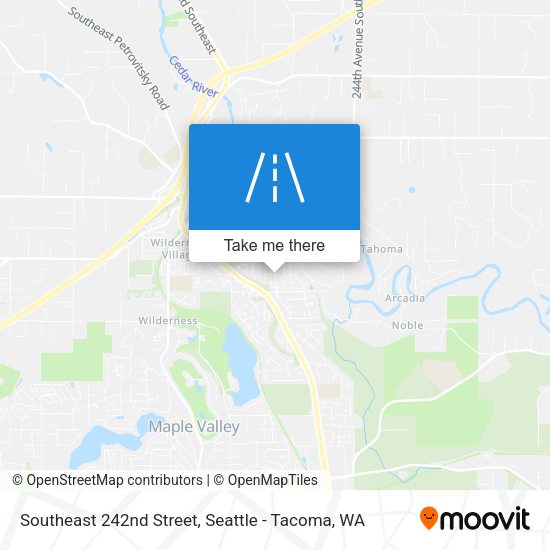 Southeast 242nd Street map