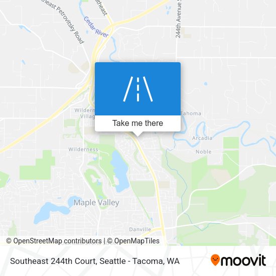 Southeast 244th Court map
