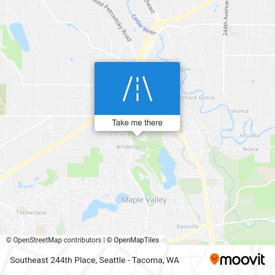 Mapa de Southeast 244th Place
