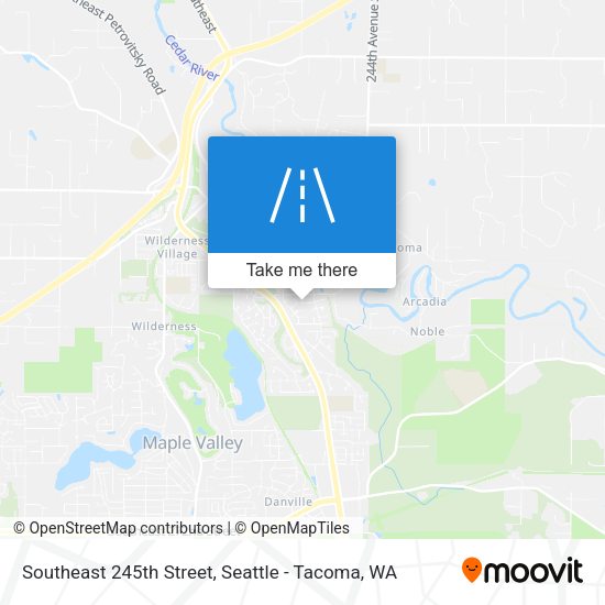 Southeast 245th Street map