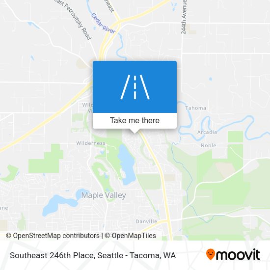 Southeast 246th Place map