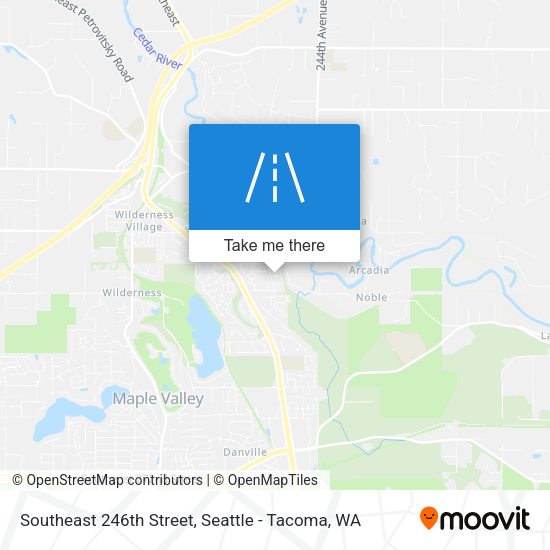 Mapa de Southeast 246th Street