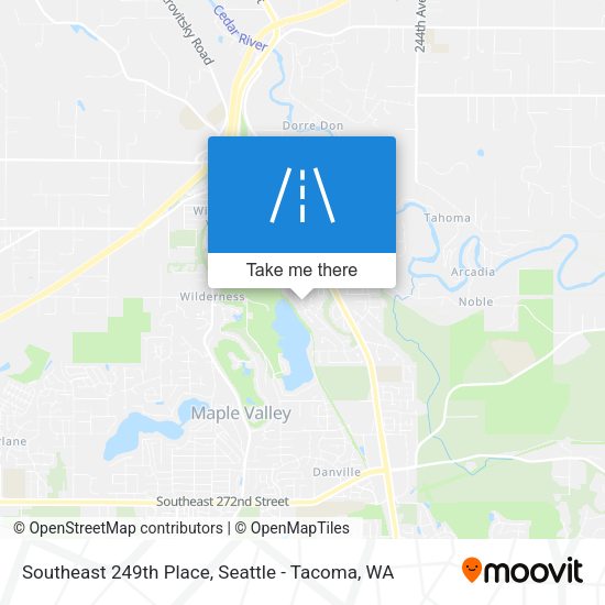 Southeast 249th Place map