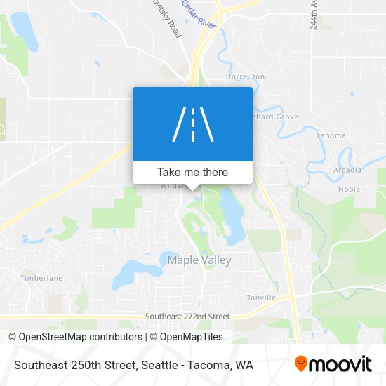 Southeast 250th Street map