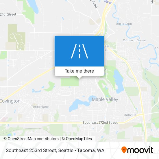 Southeast 253rd Street map