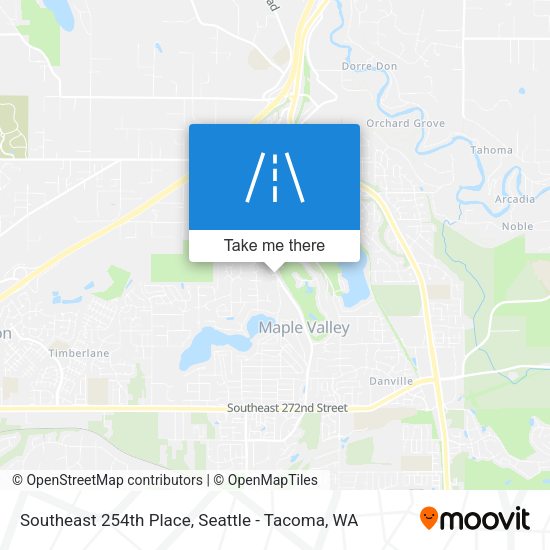 Southeast 254th Place map