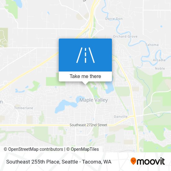 Southeast 255th Place map