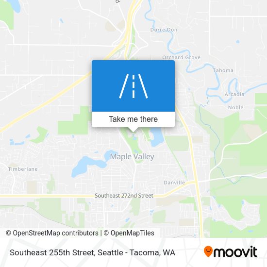 Southeast 255th Street map