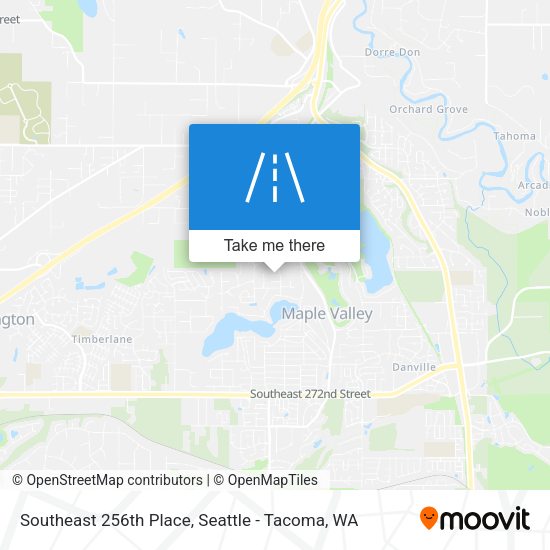 Southeast 256th Place map