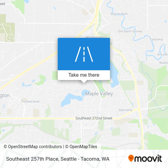 Southeast 257th Place map