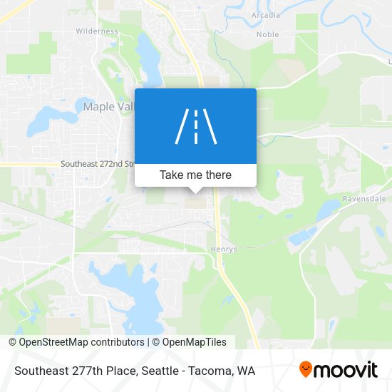 Southeast 277th Place map