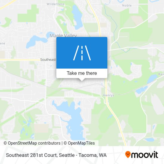 Southeast 281st Court map