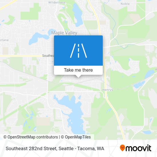 Southeast 282nd Street map