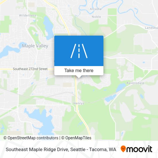 Southeast Maple Ridge Drive map