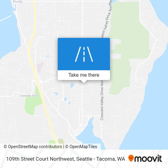 Mapa de 109th Street Court Northwest