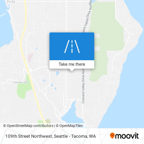 109th Street Northwest map