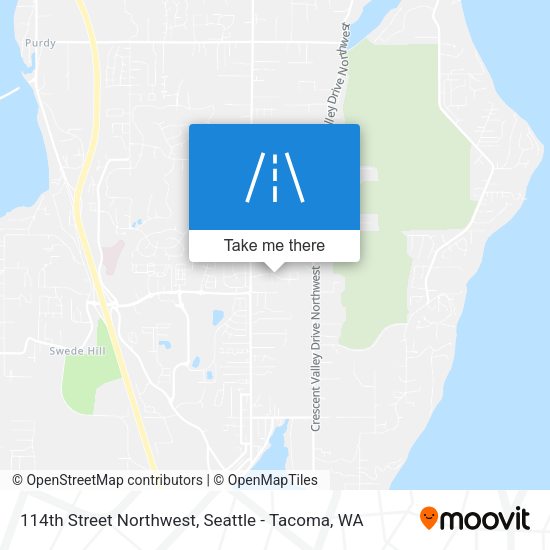 114th Street Northwest map