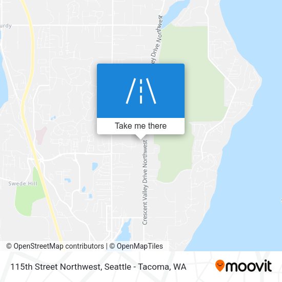 115th Street Northwest map