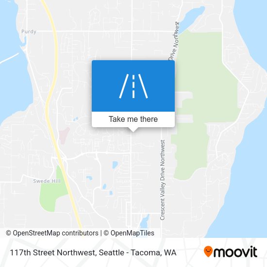 117th Street Northwest map