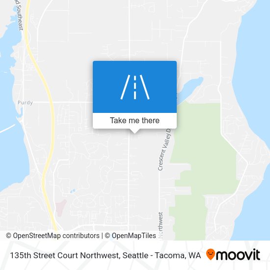 135th Street Court Northwest map